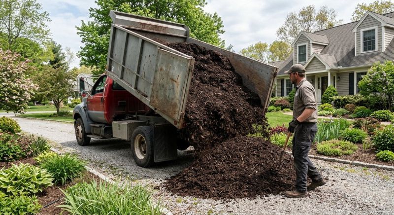 Red Mulch Delivery